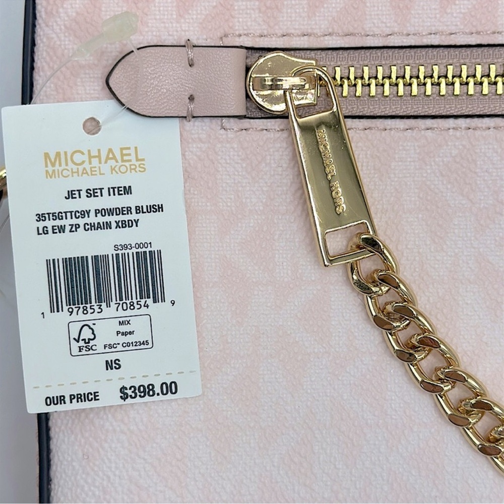 Michael Kors Jet Set Lg East West Ombré Signature Logo Crossbody Bag
Powder Bls - Picture 6 of 16